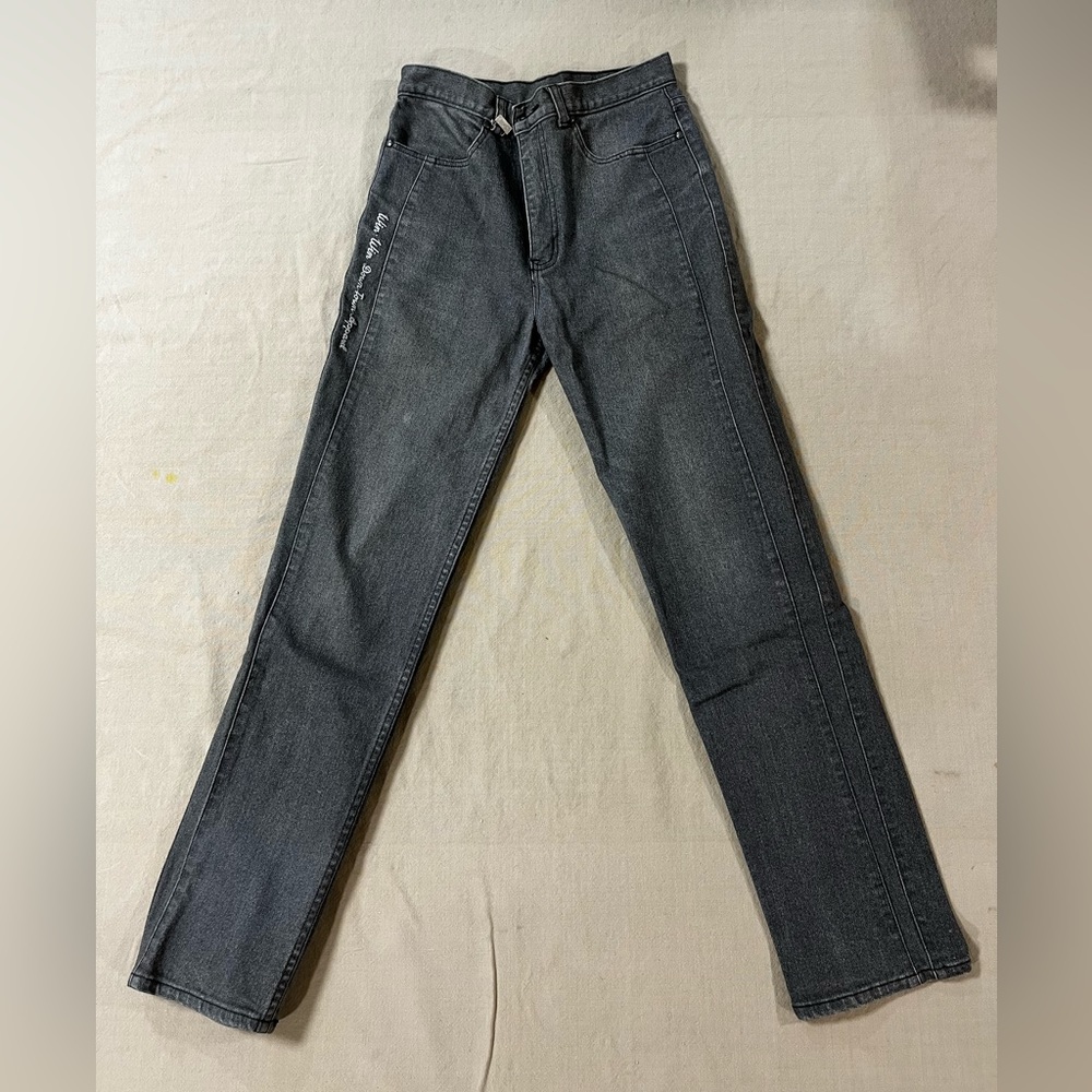 WIN WIN Vintage High Waisted Gray Jeans
